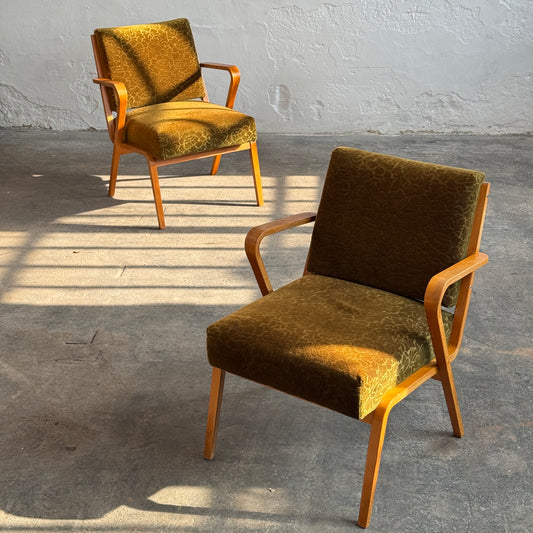Pair of Mid-Century Easy Chairs by Selman Selmanagić, 1957