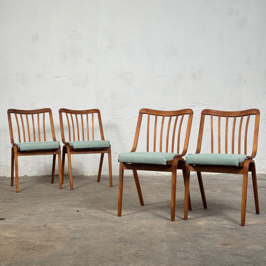 Set of 4 Dining Chairs by Ludvik Volak for TON Bystřice, 1960s