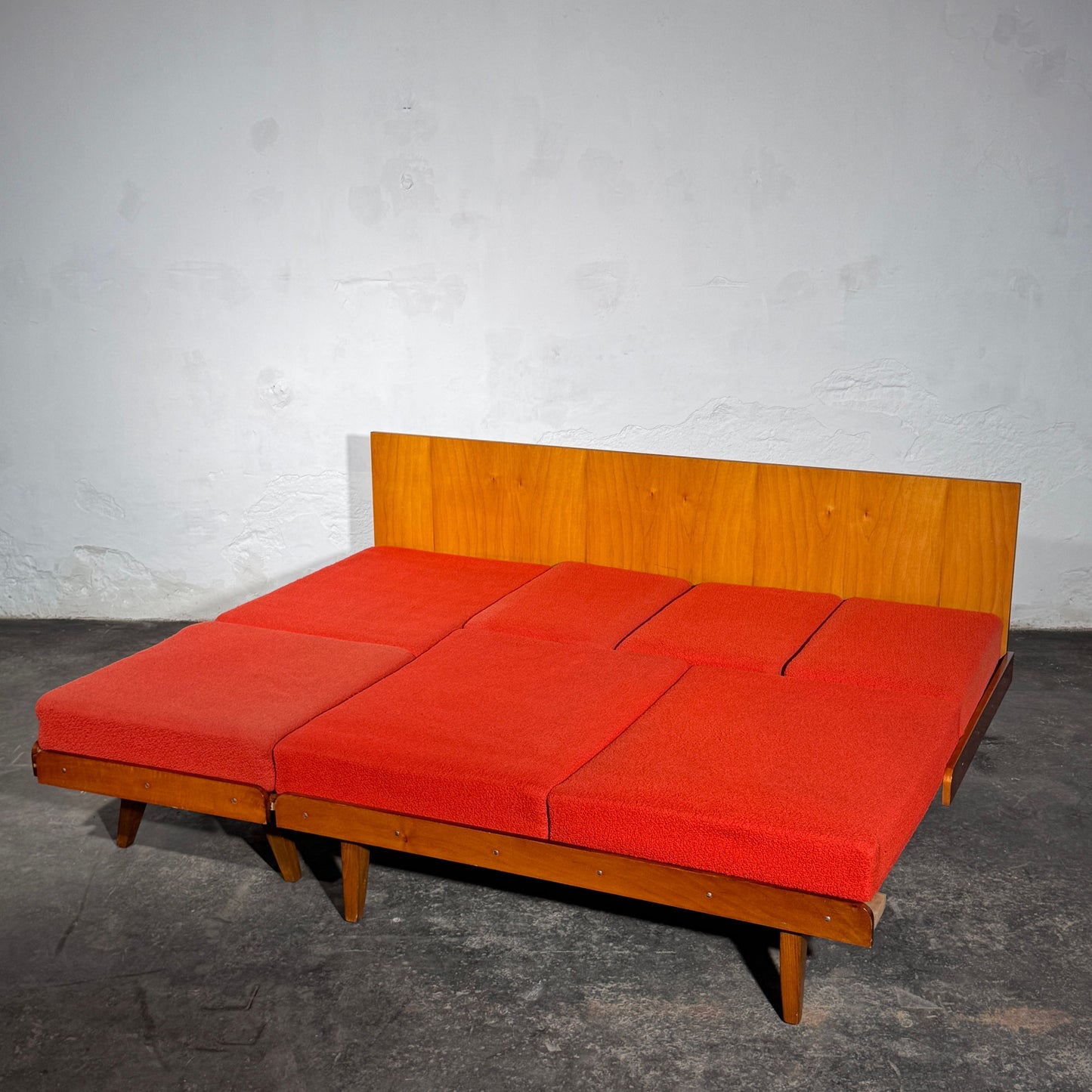 Tatra Nabytok Sofa Bed with Ottoman, 1960s