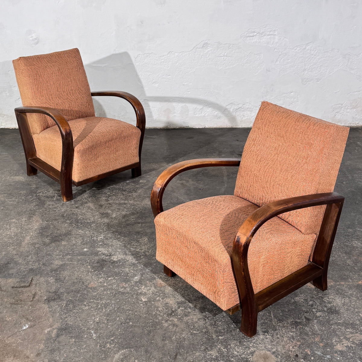 Pair of Debreceni Art Deco Bentwood Armchairs, Hungary, 1930s