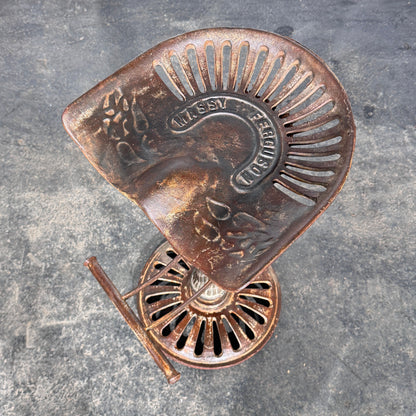Massey Ferguson Cast Iron Tractor Seat Barstool