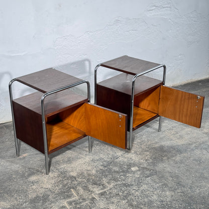 Bauhaus Bedside Table by Mücke-Melder, 1950s
