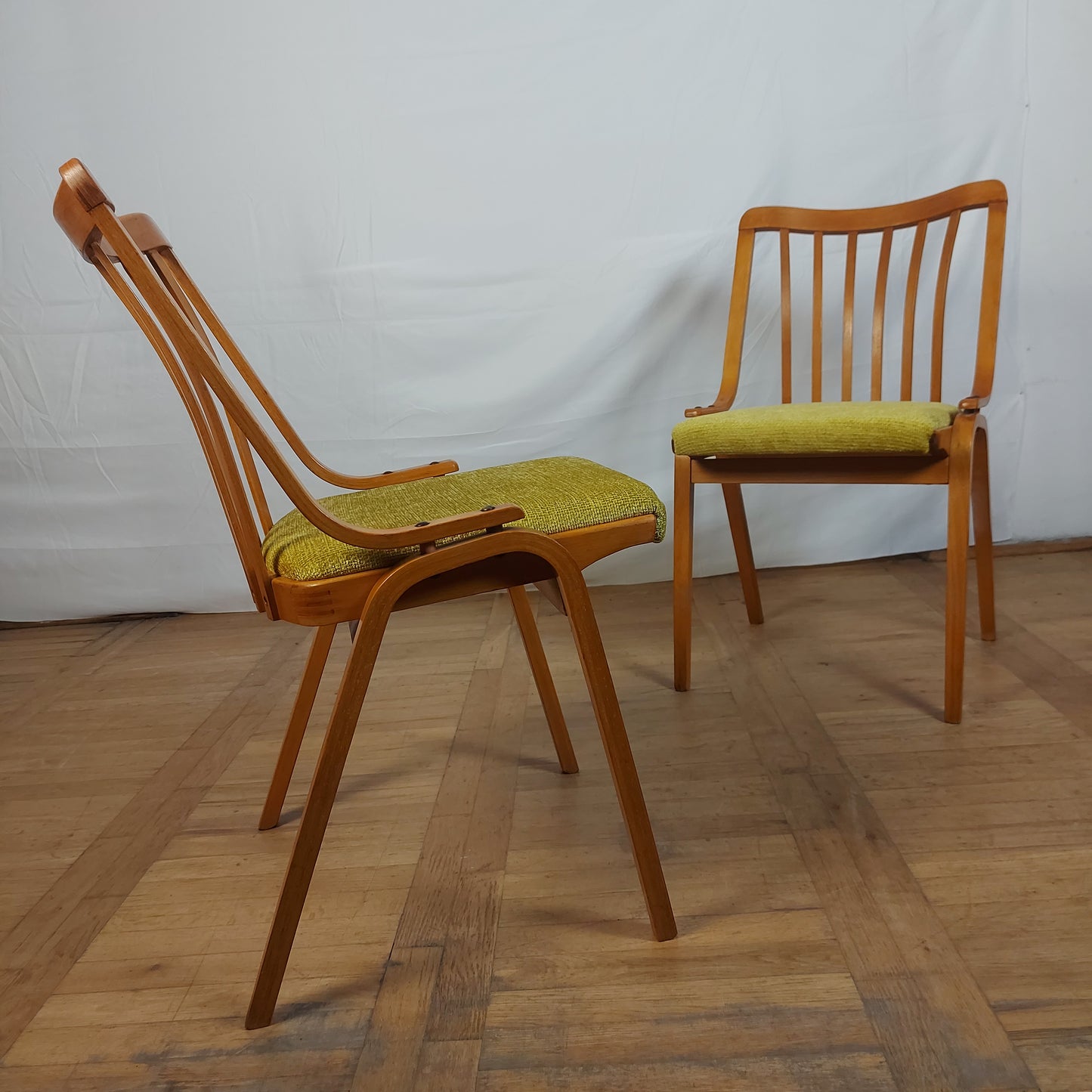 Czechslovak retro dining chair by Ludvik Volak for Jitona 1960s