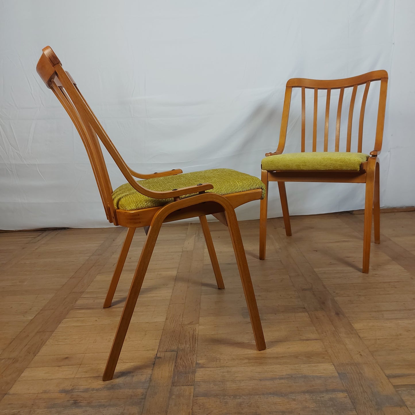 Czechslovak retro dining chair by Ludvik Volak for Jitona 1960s