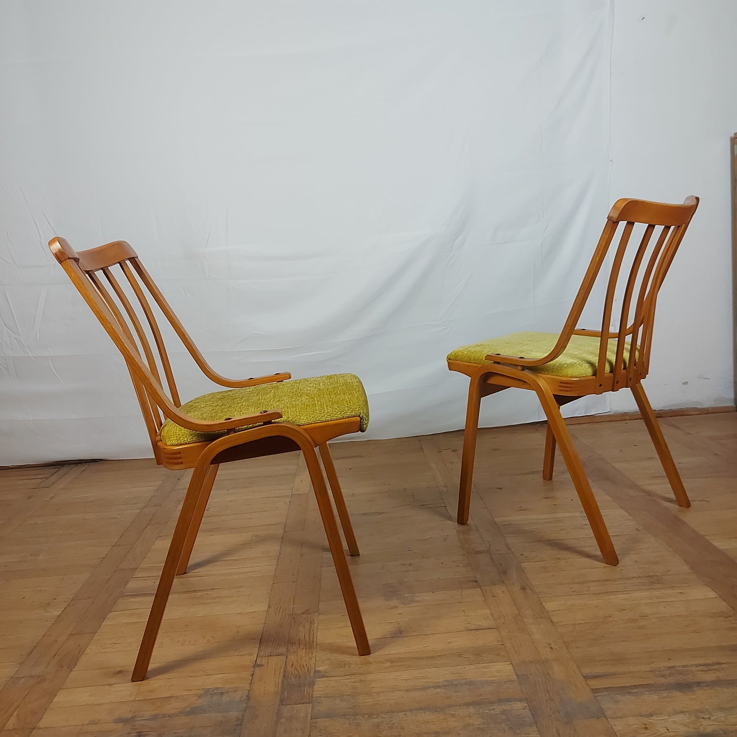 Czechslovak retro dining chair by Ludvik Volak for Jitona 1960s