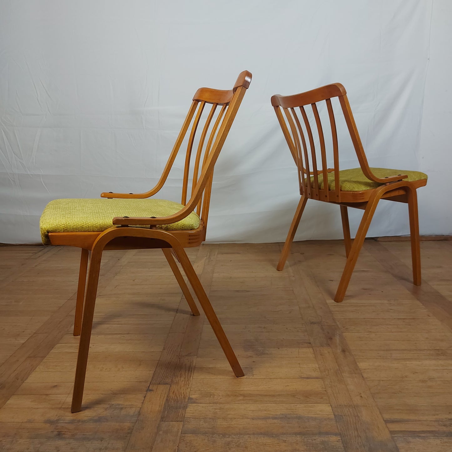 Czechslovak retro dining chair by Ludvik Volak for Jitona 1960s