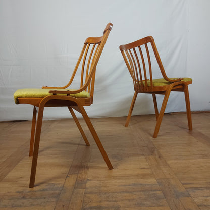 Czechslovak retro dining chair by Ludvik Volak for Jitona 1960s