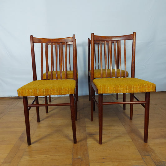 Set of 4 Tatra Nabytok dining chairs 1960s