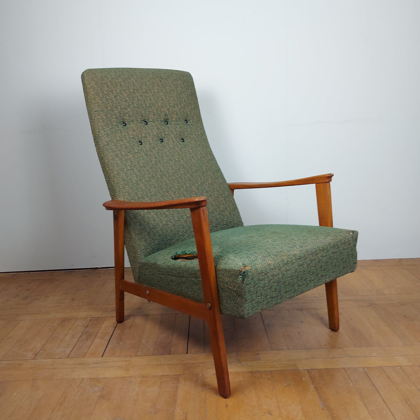 Mid-century high back armchair 1960s