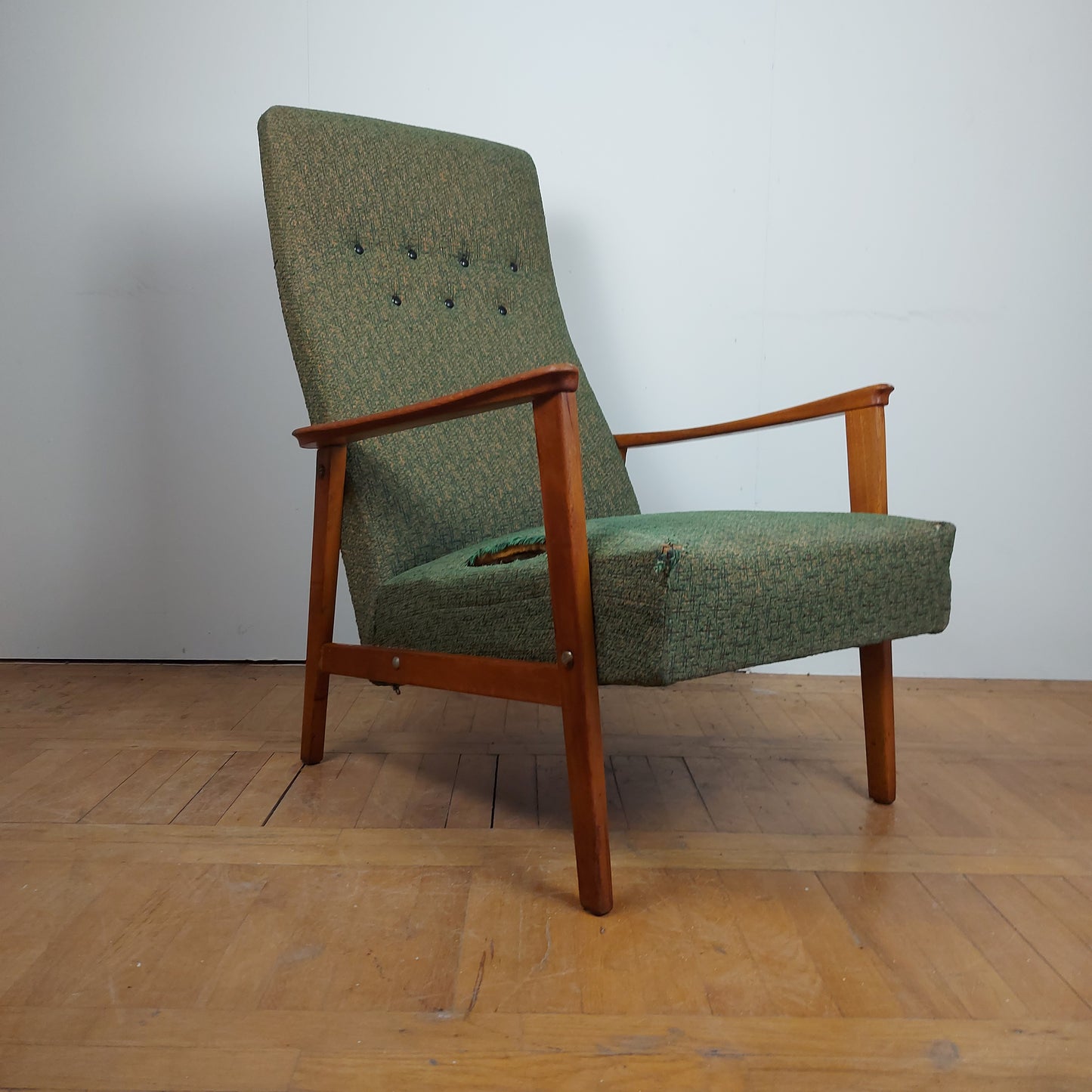 Mid-century high back armchair 1960s