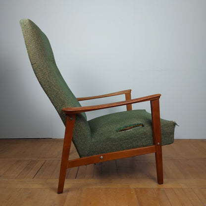 Mid-century high back armchair 1960s