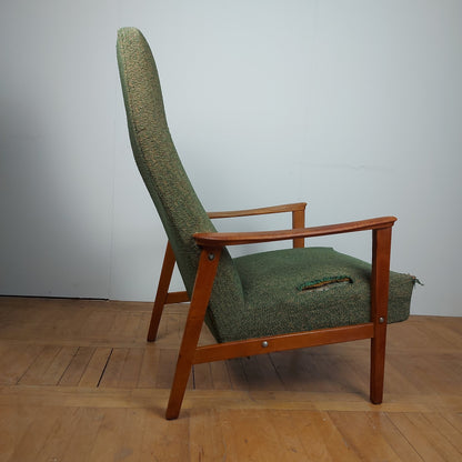 Mid-century high back armchair 1960s