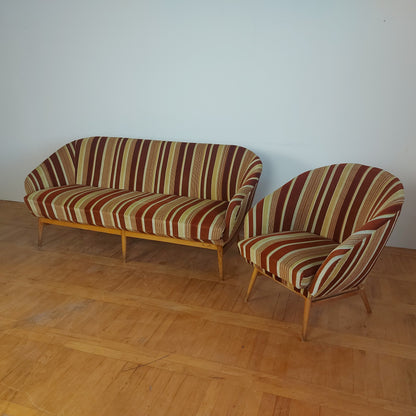 Hungarian "Judit" sofa with 2 armchairs 1960s