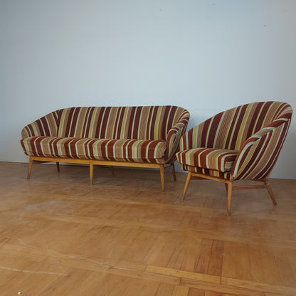 Hungarian "Judit" sofa with 2 armchairs 1960s