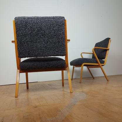 Pair of refurbished DDR Selman Selmanagic Easy Chair 1958