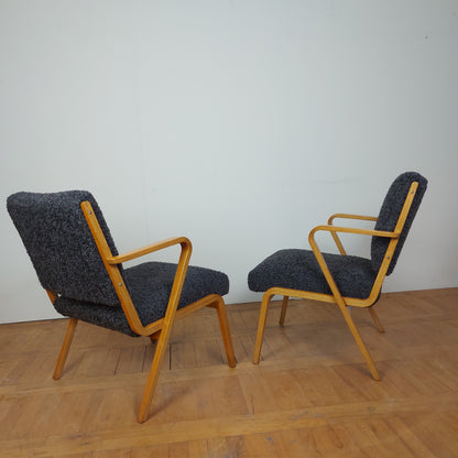 Pair of refurbished DDR Selman Selmanagic Easy Chair 1958