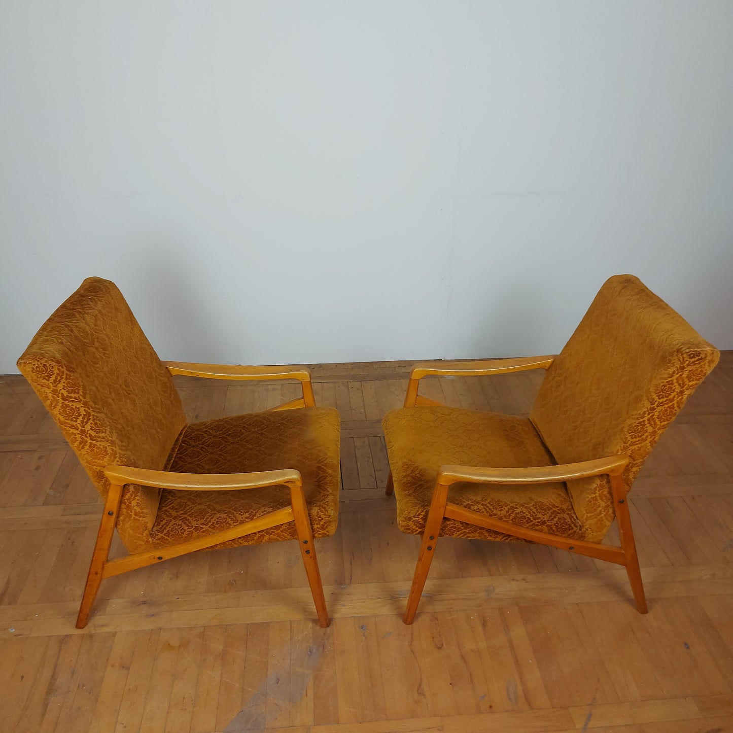 Pair of Jiri Jiroutek retro armchairs for Jitona 1960s