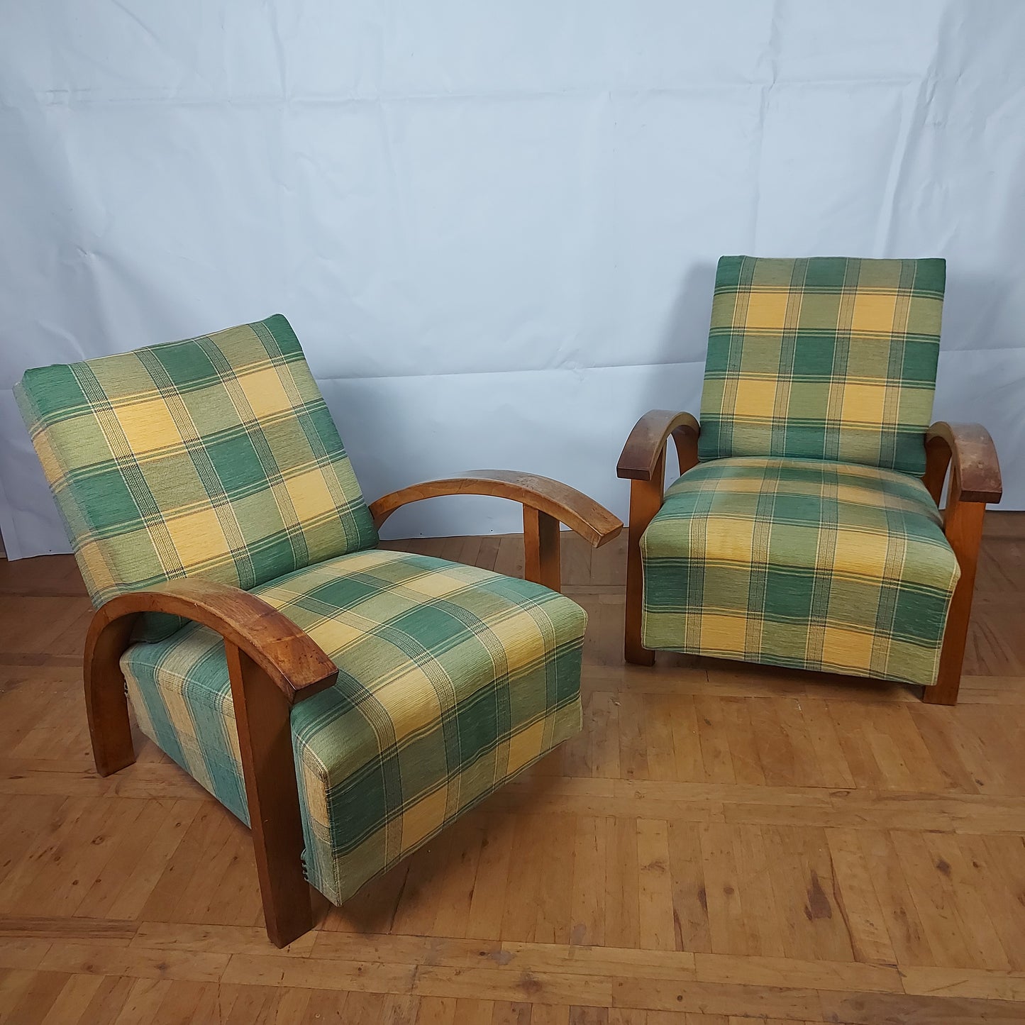 Pair of art-deco armchairs 1960s