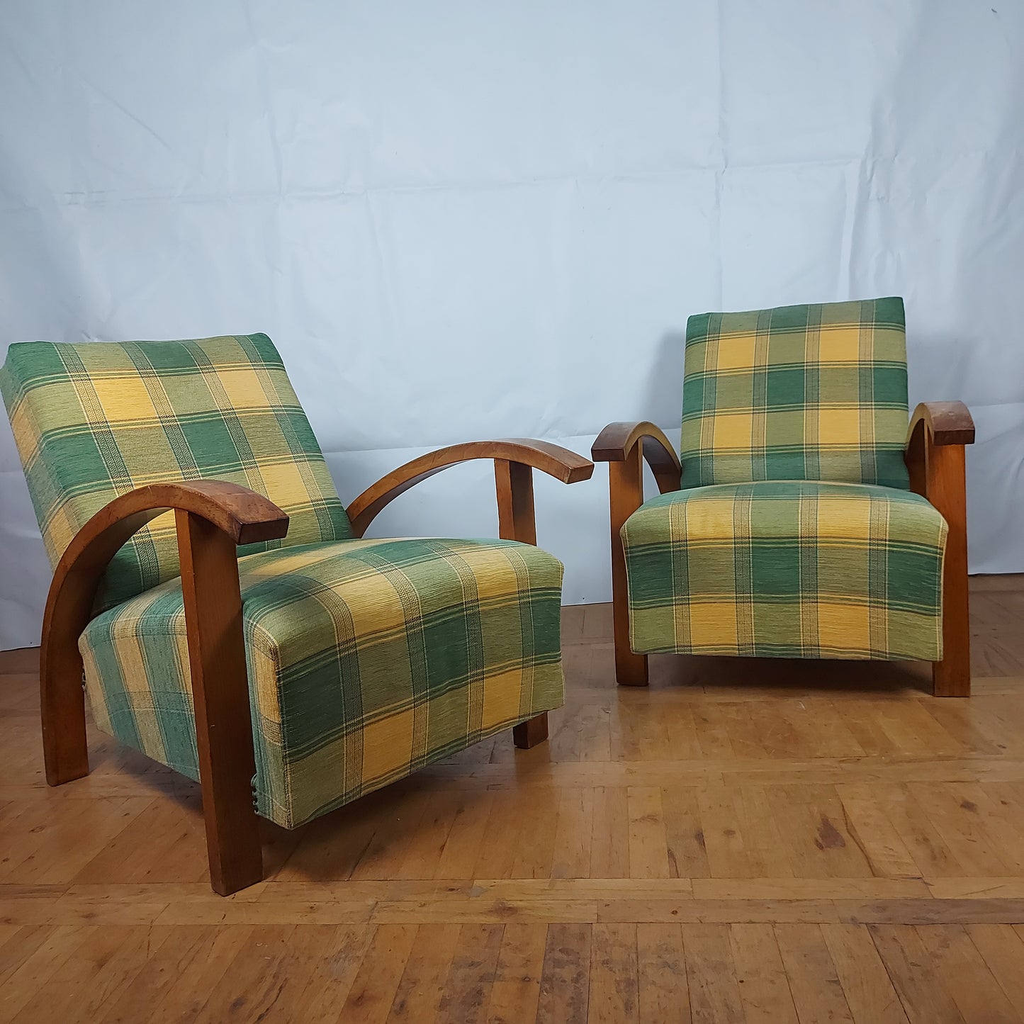 Pair of art-deco armchairs 1960s