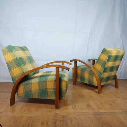 Pair of art-deco armchairs 1960s