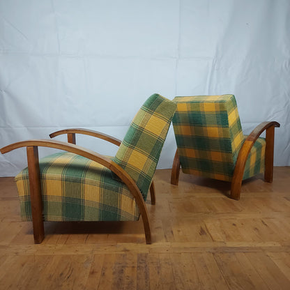 Pair of art-deco armchairs 1960s