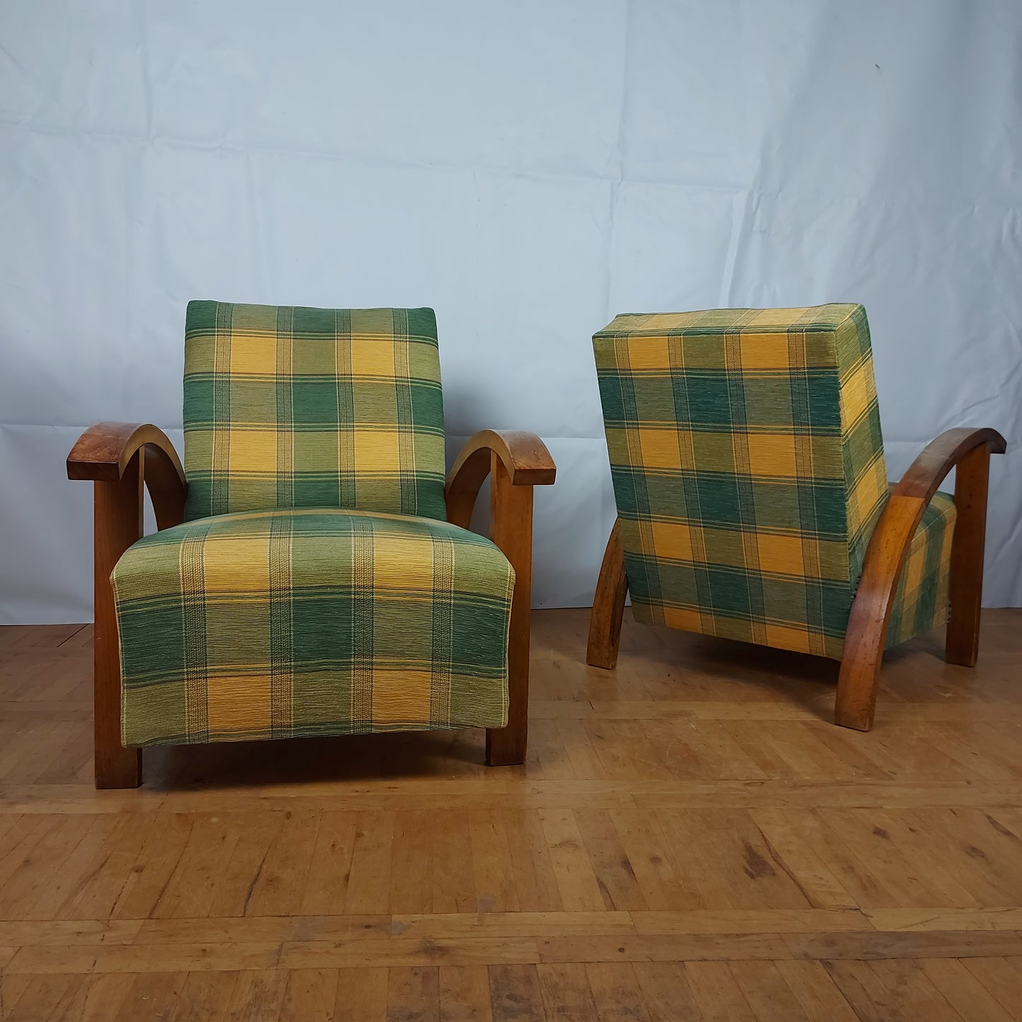 Pair of art-deco armchairs 1960s