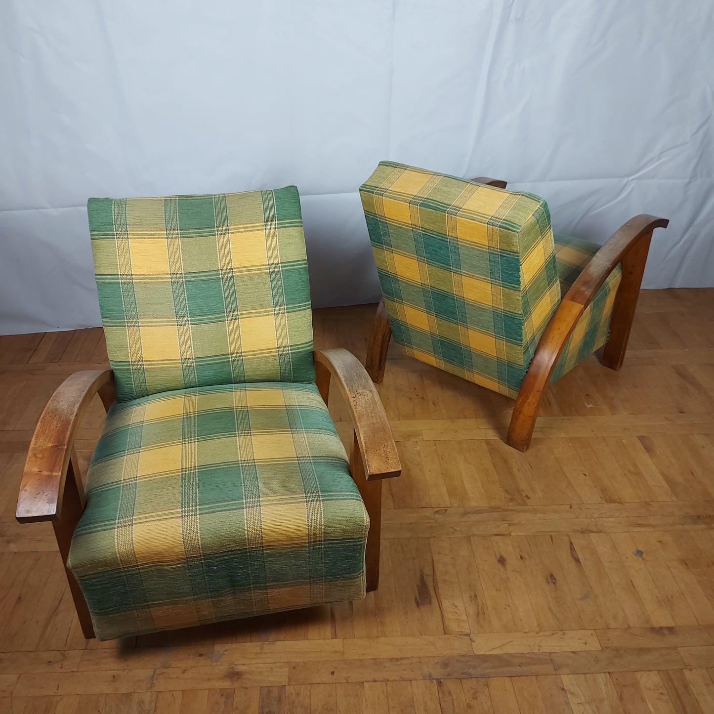 Pair of art-deco armchairs 1960s