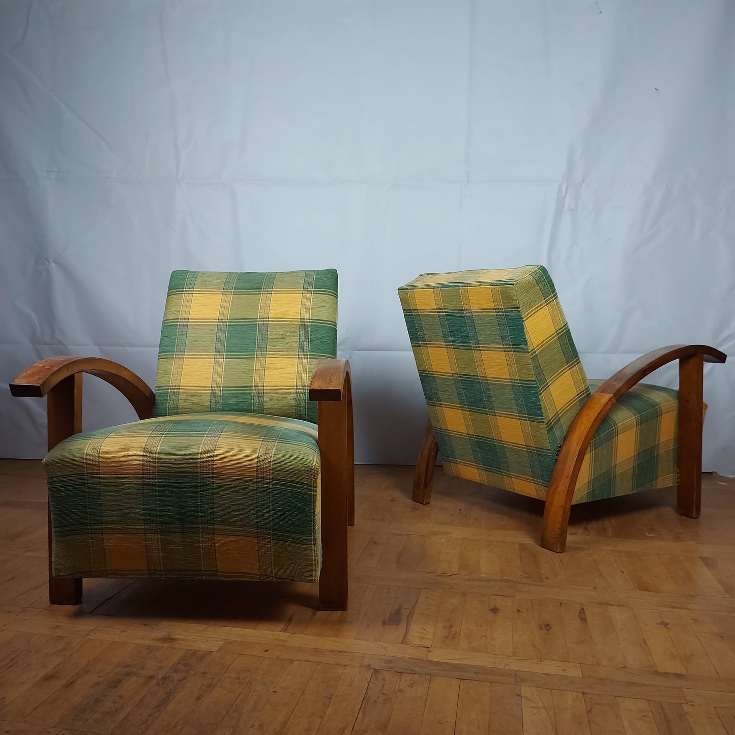 Pair of art-deco armchairs 1960s