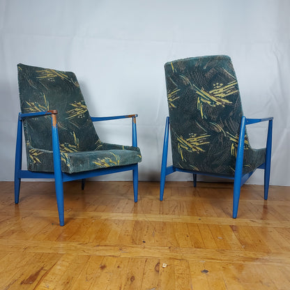 Pair of mid-century modern armchair by László Heczendorfer 1960s