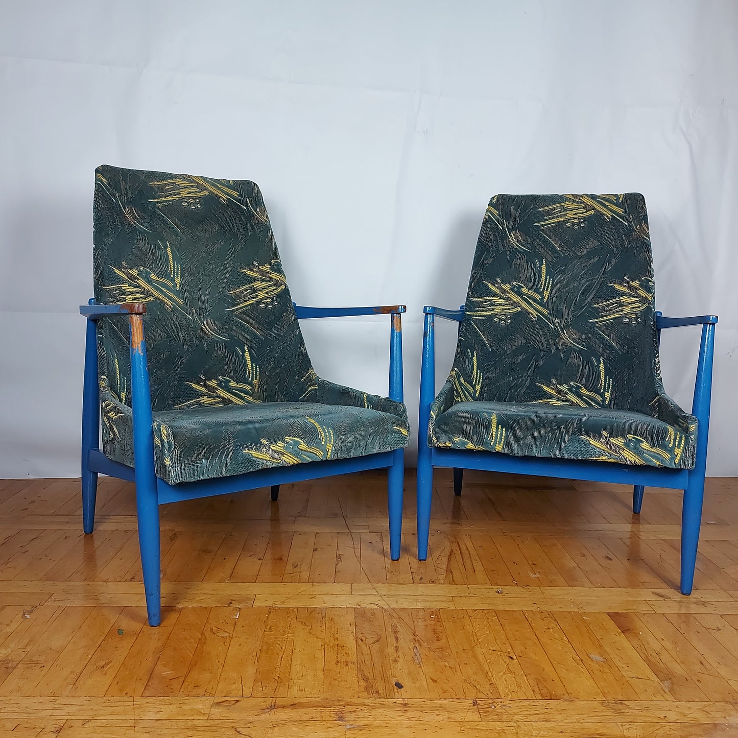 Pair of mid-century modern armchair by László Heczendorfer 1960s