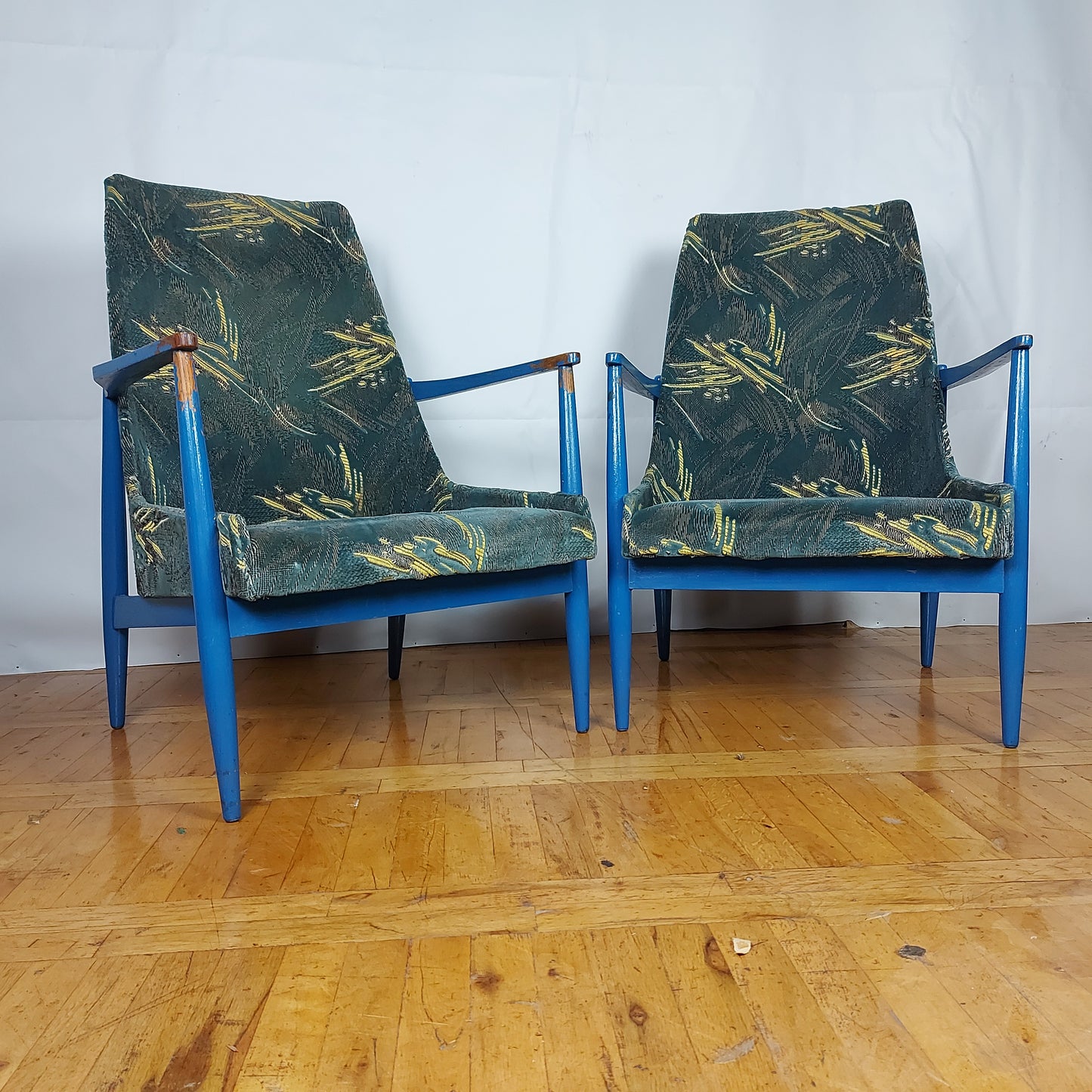 Pair of mid-century modern armchair by László Heczendorfer 1960s