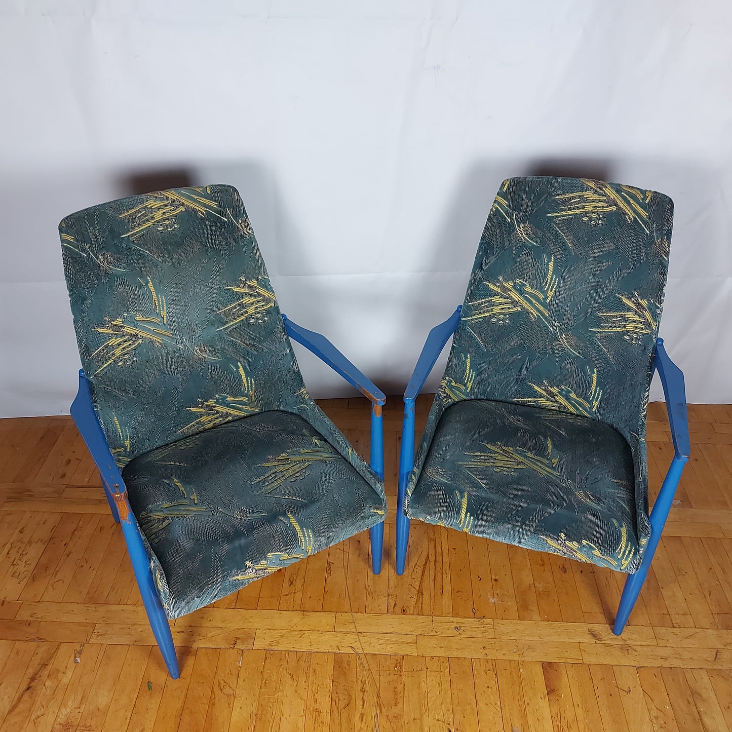 Pair of mid-century modern armchair by László Heczendorfer 1960s