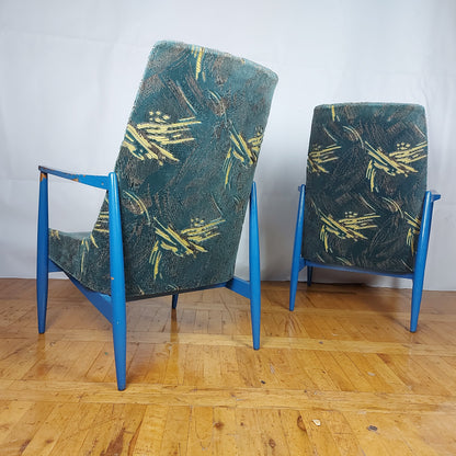 Pair of mid-century modern armchair by László Heczendorfer 1960s