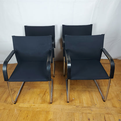 Set of 4 steel chair by Antonio Citterio for Vitra 1990s