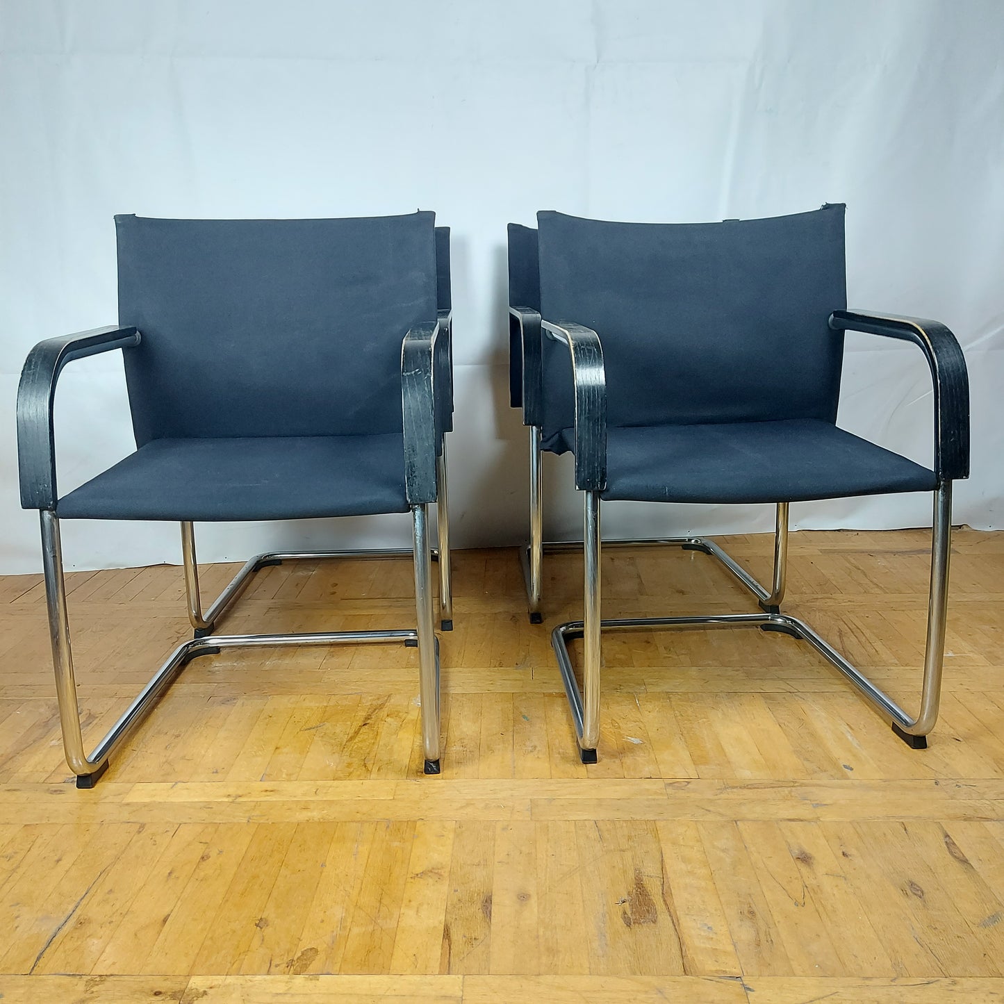 Set of 4 steel chair by Antonio Citterio for Vitra 1990s