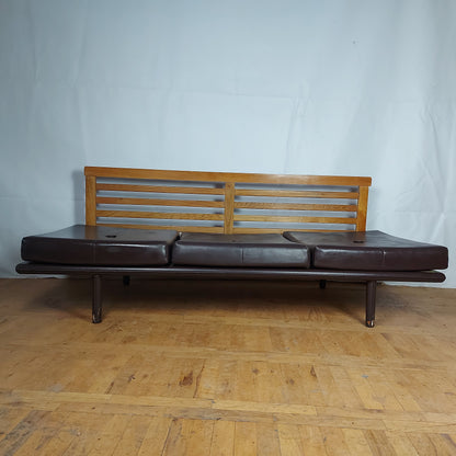 Set of 2 faux leather "Othelo" sofas 1960s