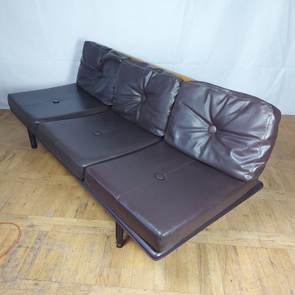 Set of 2 faux leather "Othelo" sofas 1960s