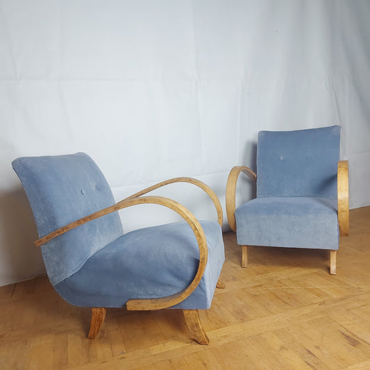 Pair of Jindřich Halabala armchairs for UP Zavody 1930s