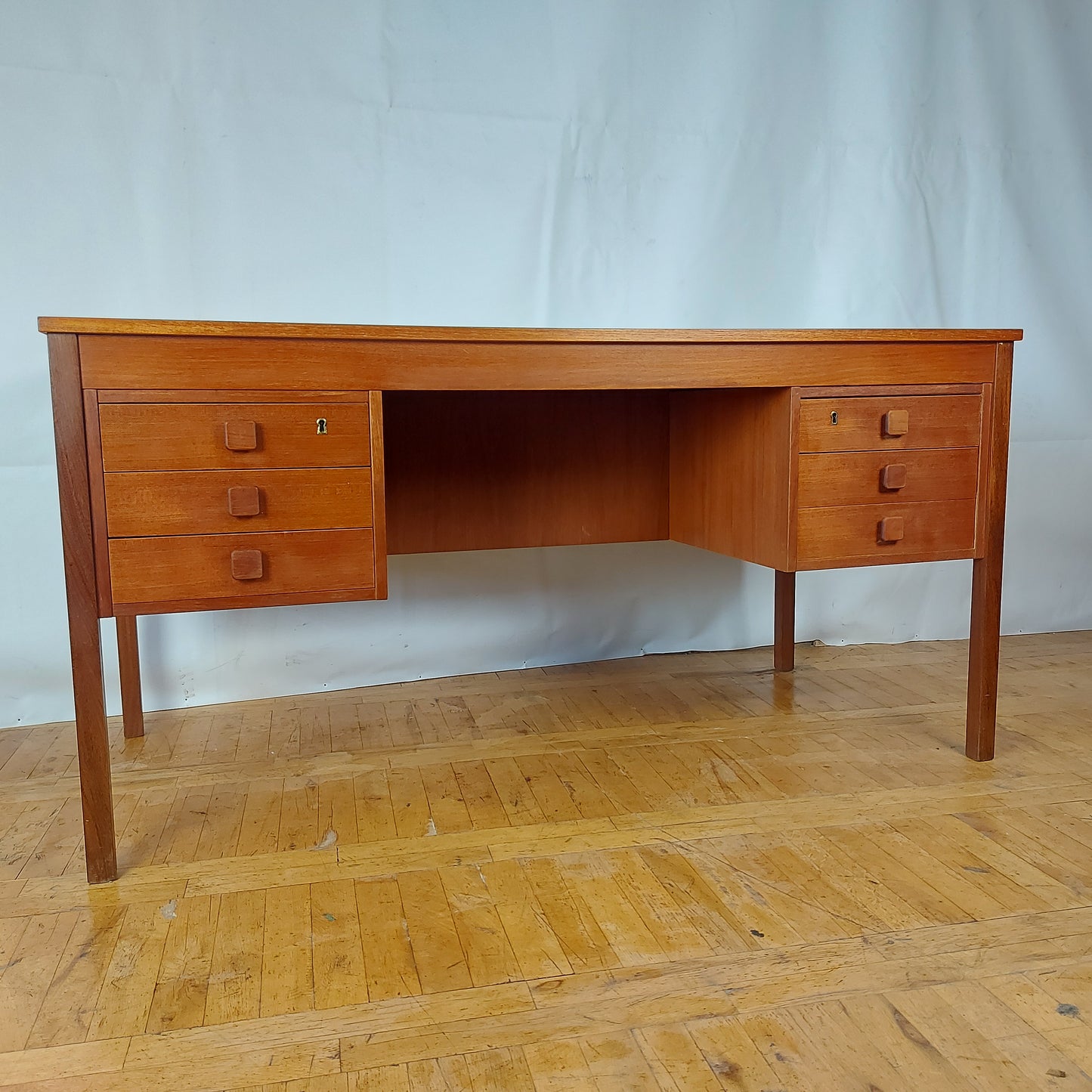 Danish teak "Domino" writing desk 1970s