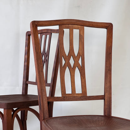 Pair of Model 333 Dining Chairs by Josef Hoffmann for Jacob & Josef Kohn, Vienna, 1901