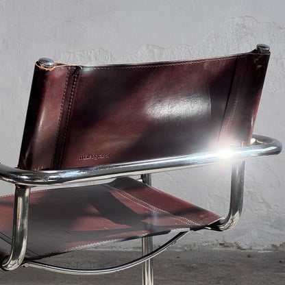 MG5 Leather Chair by Matteo Grassi, 1970