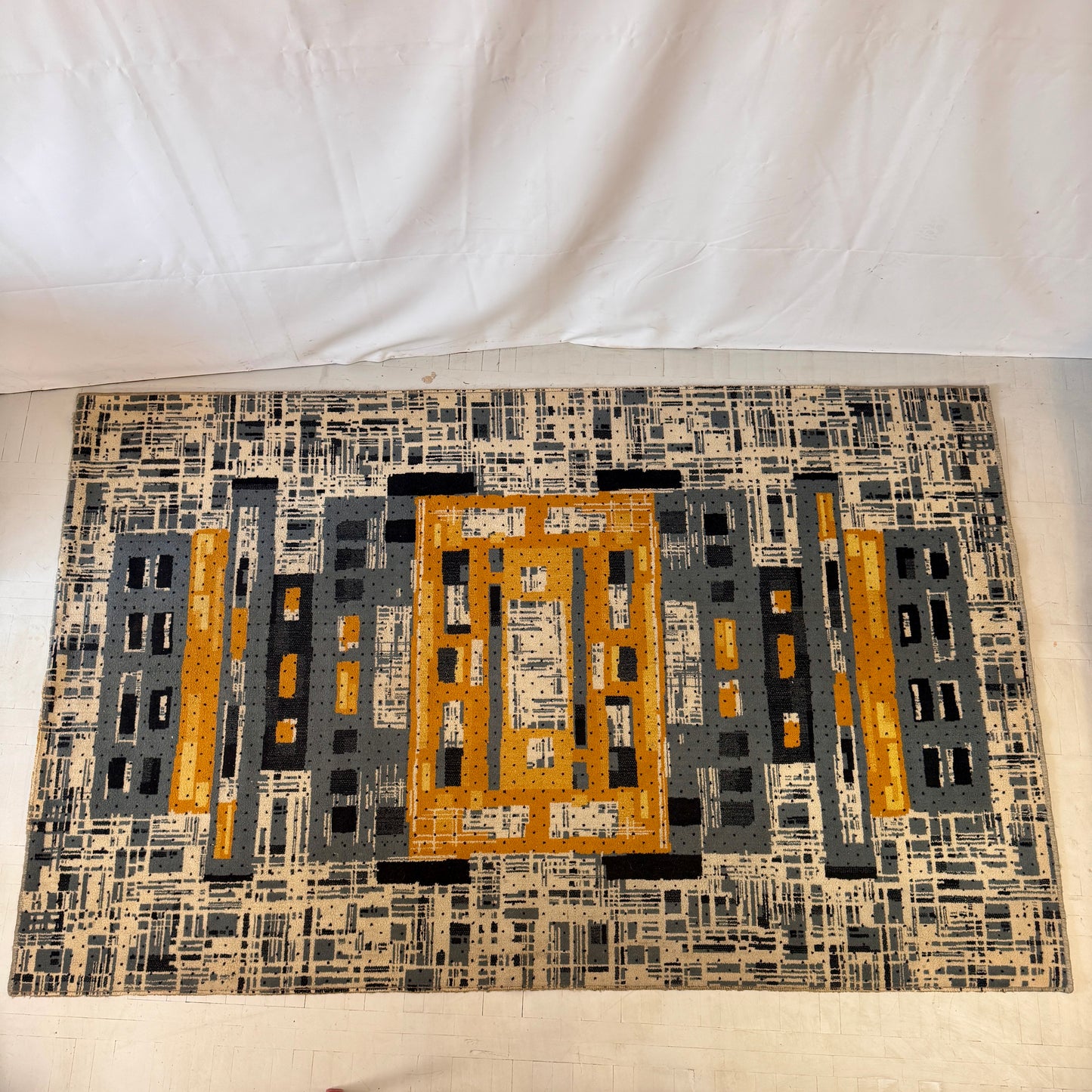 Vintage Hungarian Design Carpet, 1960s