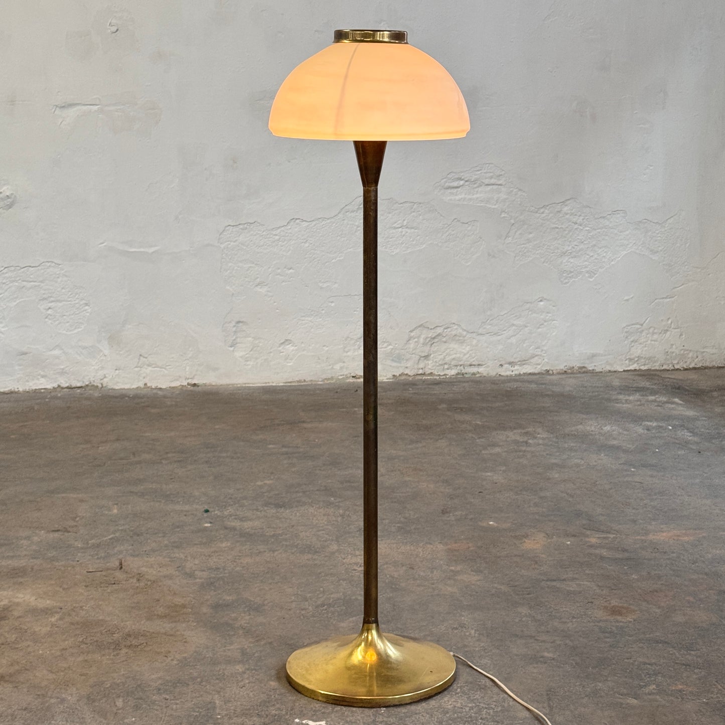 Hungarian Copper Floor Lamp by Iparművészeti Vállalat, 1960