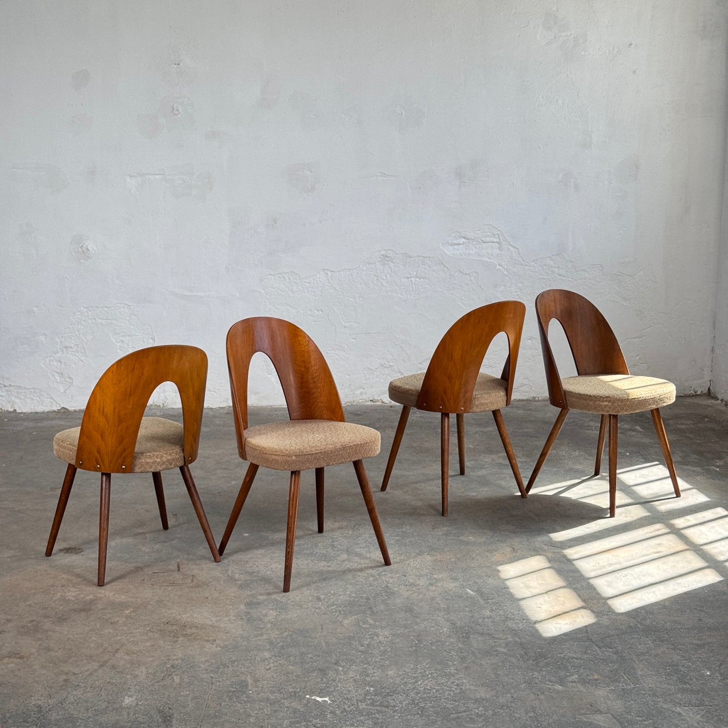 Set of 4 Antonín Šuman Dining Chairs for Tatra Nábytok, 1960