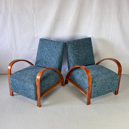 Pair of French Art-Deco Armchairs, 1960s