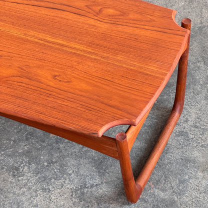 Peter Hvidt Solid Teak Coffee Table, 1960