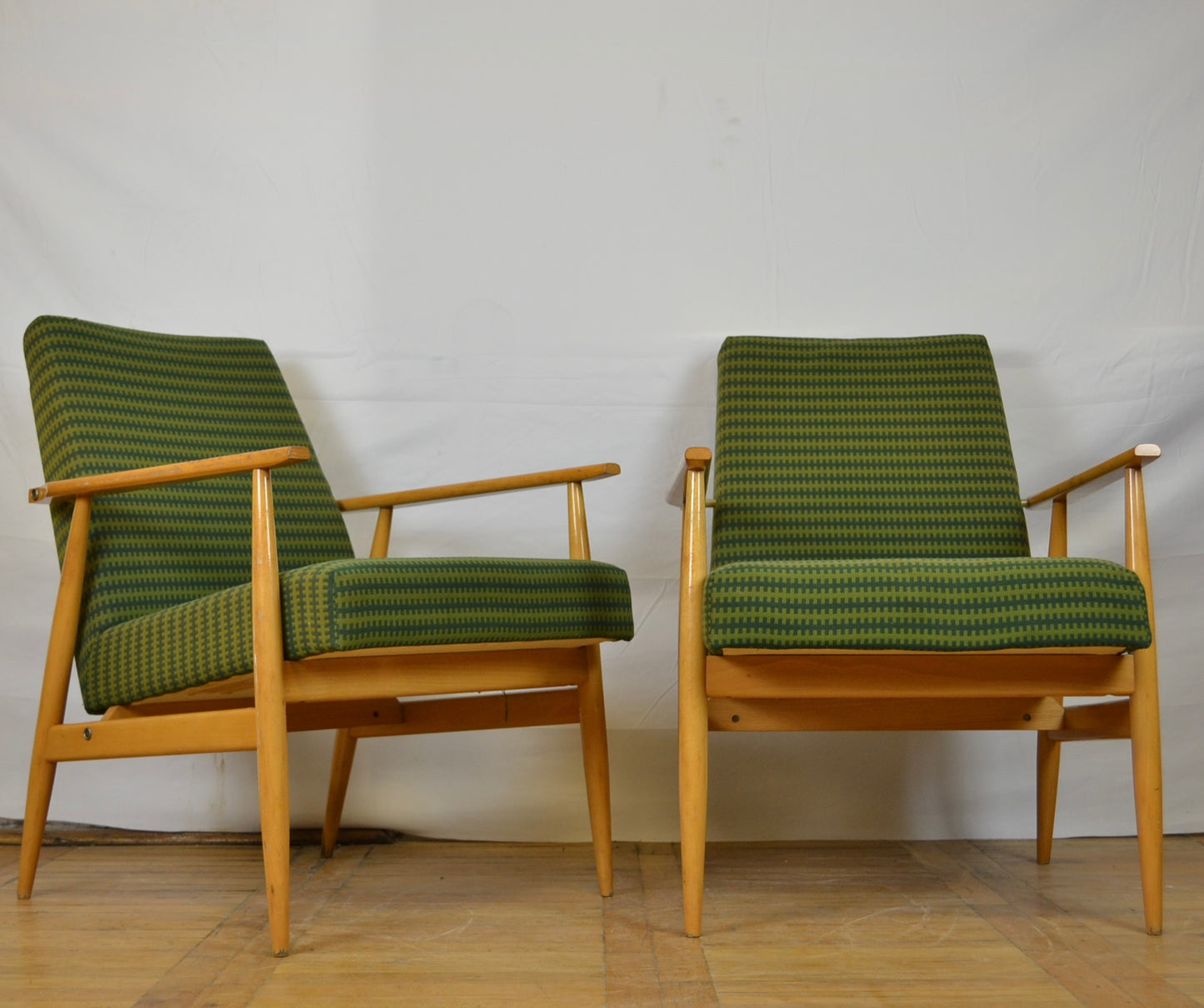 Pair of Henryk Lis Model 300-190 armchairs