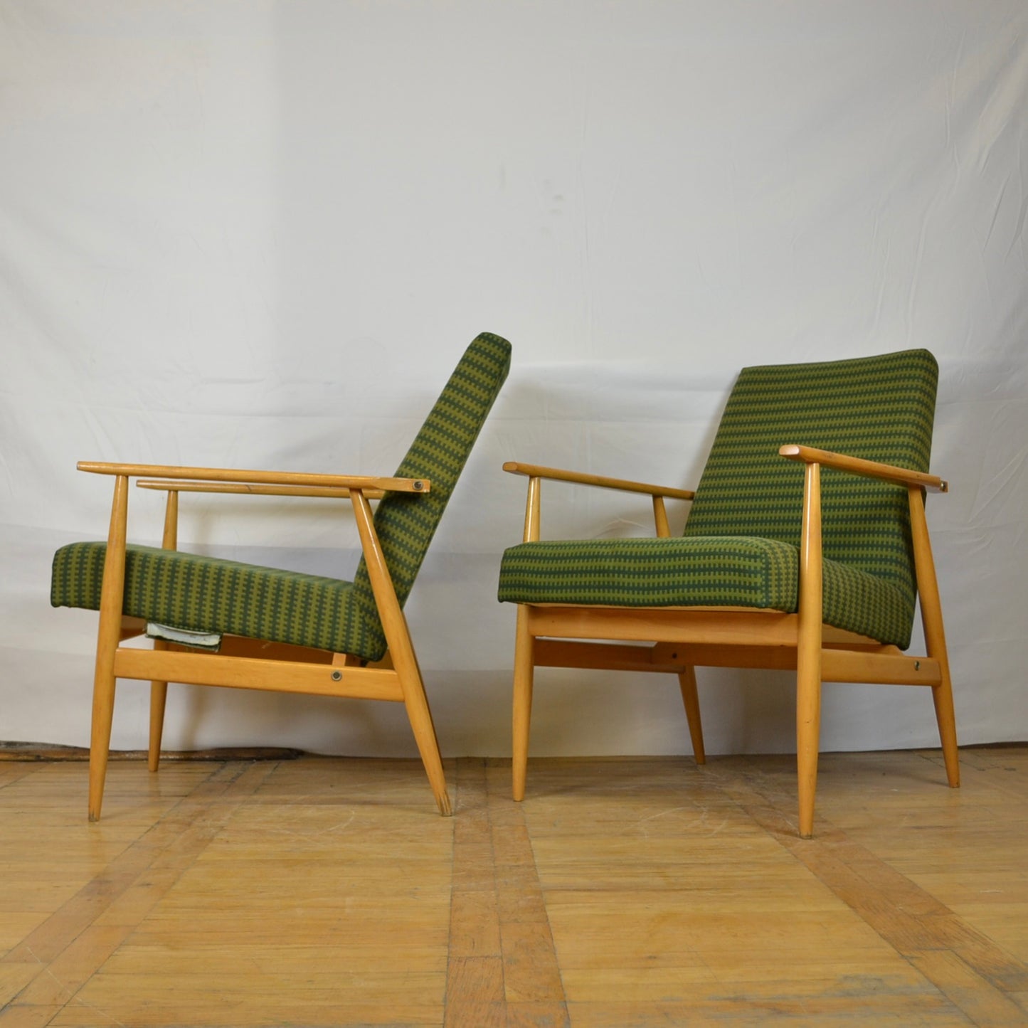 Pair of Henryk Lis Model 300-190 armchairs