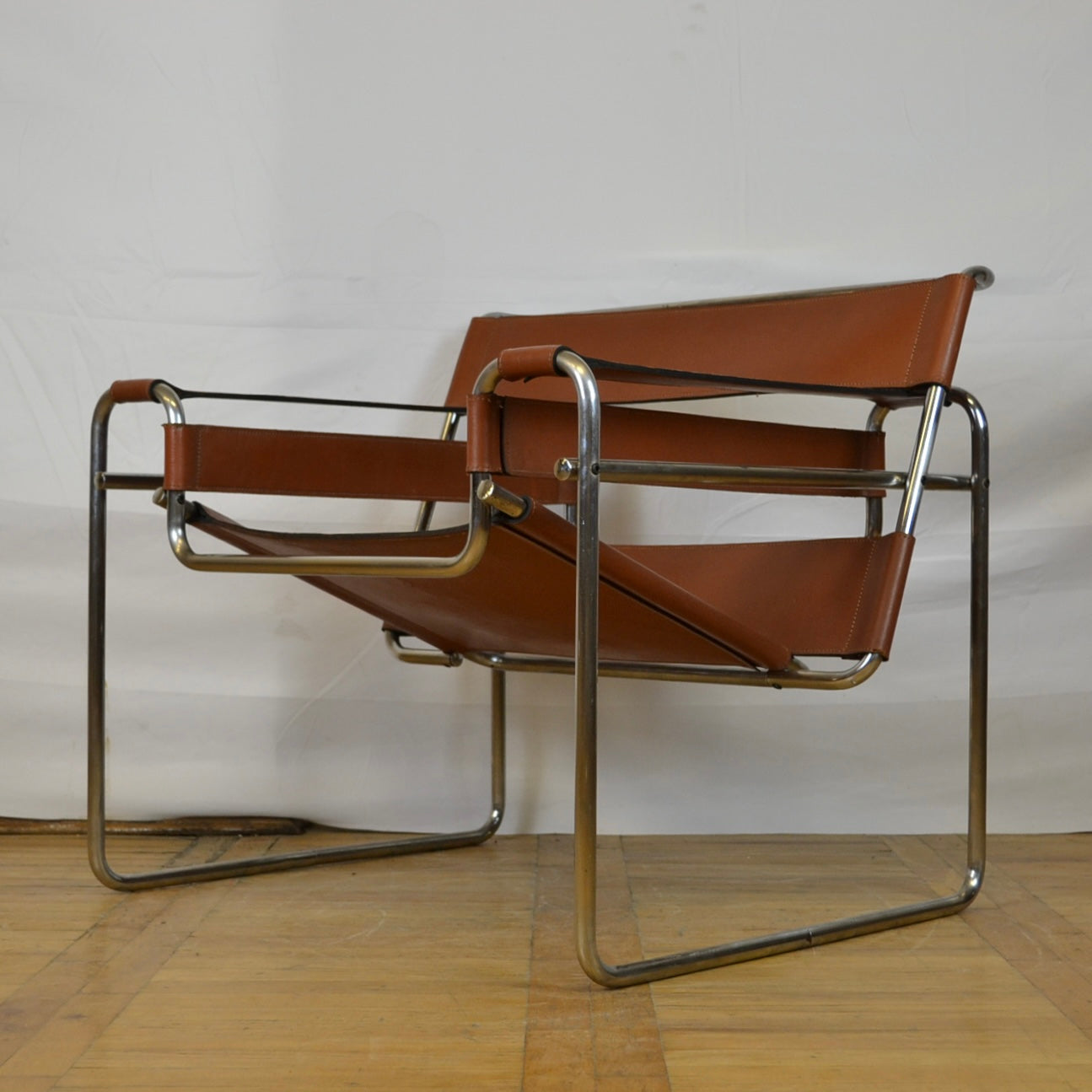 replica of Marcel Breuer "Wassily" chair