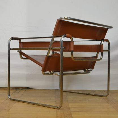 replica of Marcel Breuer "Wassily" chair